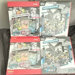 Pokemon TCG Sam's Club Black Bolt & White Flare Binder + Poster Collection x2 - Image 1