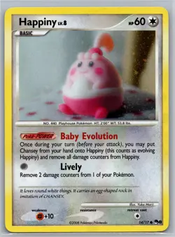 Happiny 14/17 C POP Series 8 Holo LP Pokemon - Image 1
