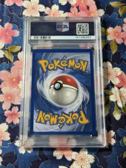 1999 POKEMON FOSSIL 1ST ED #19 DRAGONITE PSA 8 - Image 2