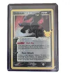 Pokemon TCG Umbreon Gold Star 17/17 Celebrations Classic Collection Holo - Image 1