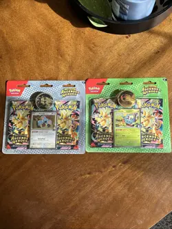 Pokemon Mega Evolution Ascended Heroes 2 Pack Blister Collection Larry And Erika - Image 1