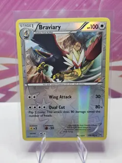 Braviary - 130/162 - Rare - Reverse Holo Pokemon XY Breakthrough - Image 1