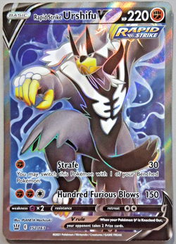 POKEMON 2021 RAPID STRIKE URSHIFU V 152/163 BATTLE STYLES NM - Image 1