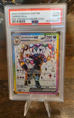 2025 Pokemon Umbreon Ex #176 Prismatic Figure Collection PSA 9 - Image 1