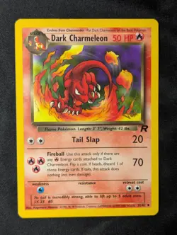 Dark Charmeleon 32/82 [Gold W Stamp] Team Rocket Promo Stamped [LP] Pokemon TCG - Image 1