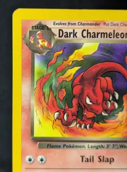 Dark Charmeleon 32/82 [Gold W Stamp] Team Rocket Promo Stamped [LP] Pokemon TCG - Image 3