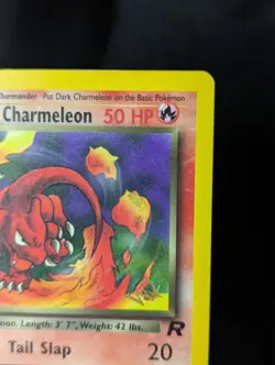 Dark Charmeleon 32/82 [Gold W Stamp] Team Rocket Promo Stamped [LP] Pokemon TCG - Image 4