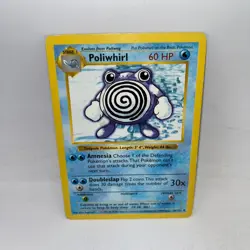 Poliwhirl 38/102 Uncommon Base Set Shadowless Pokemon Moderately Played - Image 1
