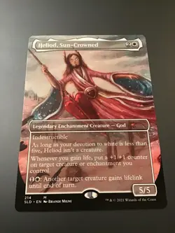 MTG Secret Lair #214 Borderless Heliod, Sun-Crowned NM - Image 1