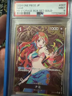 GOLD Nami One Piece 2024 PB Store Box Set Promo Japanese ST01-007 C PSA 9 - Image 1