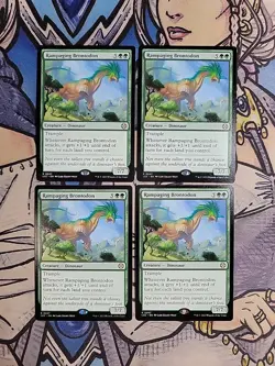4x Rampaging Brontodon - NM/M LCC MTG Magic - Image 1