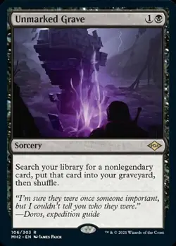 Unmarked Grave - Light Play MTG Modern Horizons 2 - Image 1