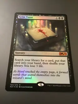 MTG Core Set 2021 #103 Grim Tutor Foil NM - Image 1