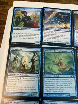 MTG Merfolk Tribal Lot 14 Cards Magic the Gathering Commander EDH Blue Theme - Image 3