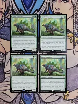4x Runic Armasaur - NM/M LCC MTG Magic - Image 1