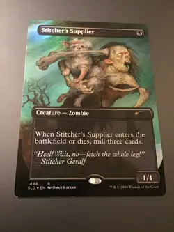 MTG Secret Lair #1098 Stitcher's Supplier Borderless Foil NM - Image 1