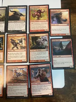MTG Giant Minotaur Cyclops Ogre Lot 17 Cards Magic Commander Tribal Red - Image 3