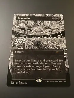 MTG Secret Lair #1115 Doomsday Borderless NM - Image 1
