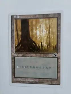 1 x MTG S-Chinese 5E Basic Land Swamp (D)---N/M - Image 1