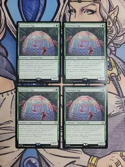 4x Dinosaur Egg - NM/M LCC MTG Magic - Image 1