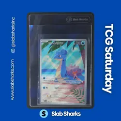 2025 POKEMON DESTINED RIVALS #194/182 MISTY'S LAPRAS ILLUSTRATION RARE - Image 1