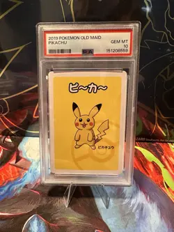 Pokemon Pikachu Old Maid Super High Tension Babanuki 2 PSA 10 Gem Mint - Image 1
