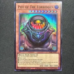 2025 Yu-Gi-Oh! TCG Phantom Revenge - POT OF THE FORBIDDEN PHRE-EN027 Rare - Image 1