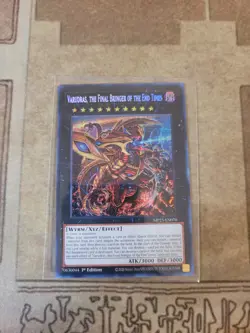 YUGIOH VARUDRAS THE FINAL BRINGER OF THE END TIMES MP25 PRISMATIC SECRET 1ST NM - Image 1