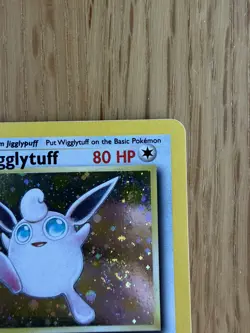 Pokemon Card Wigglytuff 19/130 Holo Rare Base Set 2 WOTC Swirl Light Play - Image 3