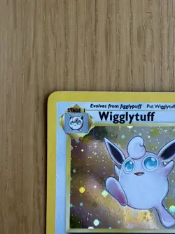 Pokemon Card Wigglytuff 19/130 Holo Rare Base Set 2 WOTC Swirl Light Play - Image 5