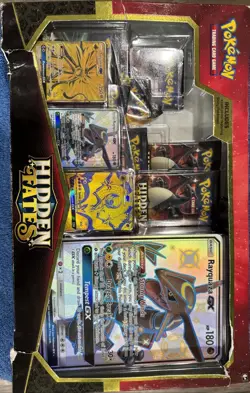 Pokemon TCG - Hidden Fates Premium Powers Collection Rayquaza GX - Sealed - Image 1