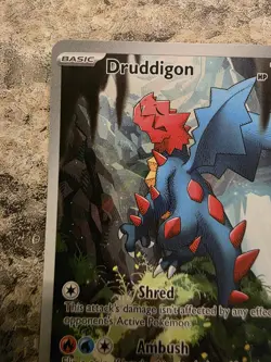 Pokemon TCG Druddigon 151/086 SV11W White Flare Holo Illustration Rare Card - Image 2