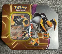 Sealed Pokemon Trading Card Game Iron Boulder EX Paradox Destines Tin W/ 5 Pack - Image 1
