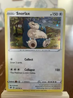 Pokemon Snorlax 141/192 Miscellaneous Cards Cosmos Holo Basic 150 HP Collapse - Image 1