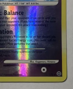 Mew 15/132 Secret Wonders Reverse Holo Pokemon Card - Image 5