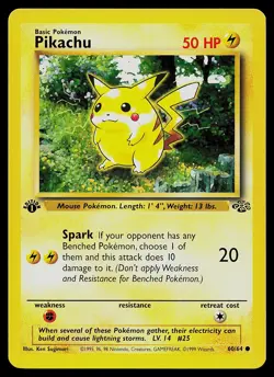 Pokemon Card - Pikachu Jungle 60/64 Common 1st Edition - Image 1
