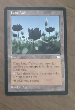 MTG Lotus Vale Weatherlight Edition Card - Image 1
