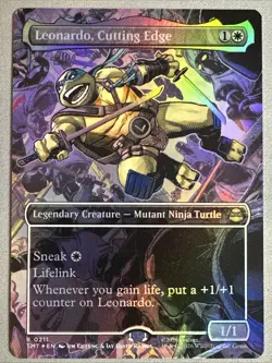 MTG / Leonardo, Cutting Edge / TMT / #211 / FOIL (Borderless) / Rare / NM - Image 1