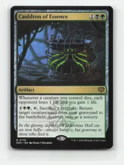 Cauldron of Essence 179 SOS Secrets of Strixhaven Magic MTG NM - Image 1
