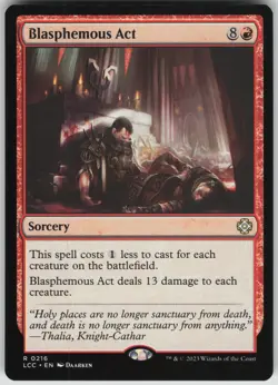 Blasphemous Act R Commander: The Lost Caverns of Ixalan 216 NM - Image 1