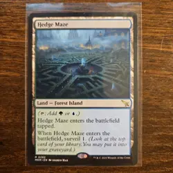 Hedge Maze 0262 Reg Rare Land MTG Murders at Karlov Manor NM - Image 1