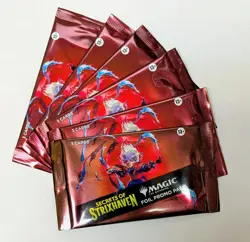 X6 MAGIC THE GATHERING SECRETS OF STRIXHAVEN PROMO FOIL BOOSTER PACK LOT OF 6 - Image 1