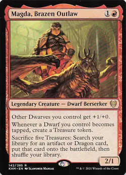 Magda, Brazen Outlaw R Kaldheim 142 NM - Image 1