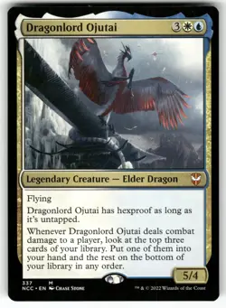 MAGIC: THE GATHERING DRAGONLORD OJUTAI 337 COMMANDER: STREETS OF NEW CAPENNA NM - Image 1