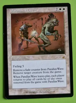 MTG PARALLAX WAVE x1, Nemesis. Very Good. Pre Modern, Commander - Image 1