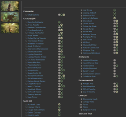 Ohabi Caleria MTG EDH Custom Commander Deck, Selesnya Deathtouch Archers! - Image 2