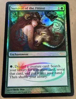 FOIL Survival of the Fittest - Judge Promos (JDG) (LP+) MTG Magic the Gathering - Image 1