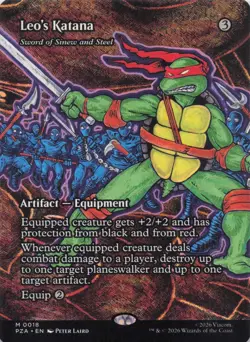 Leo's Katana - Sword of Sinew and Steel (Borderless) TMNT Regular - Image 1