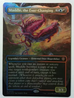 Muddle, the Ever-Changing *Borderless FOIL* Magic MtG x1 SOC Commander Secrets - Image 1