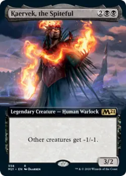1x Kaervek, the Spiteful - Extended Art NM-Mint, English Core Set 2021 MTG Magic - Image 1